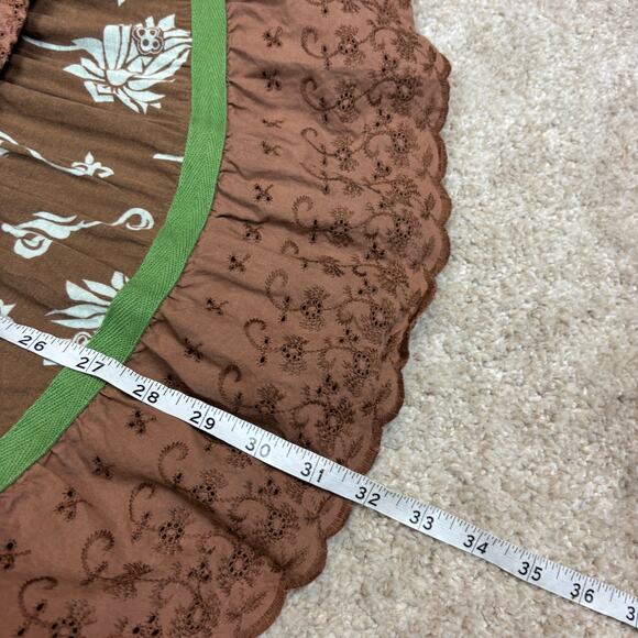 Free People Tiered Floral Maxi Skirt Women's XS Y2K Boho Fairy RenFaire - Picture 7 of 8